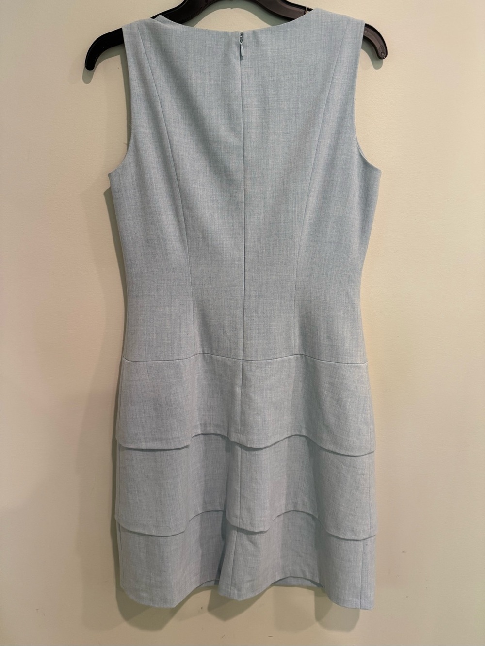 Calvin Klein Light Blue Sleeveless Tiered Sheath Dress Formal Special Occ. Sz 8 - Picture 2 of 4